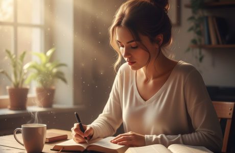 Christian studying the Bible early in the morning — building discipline in faith.